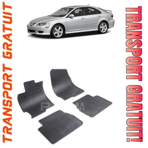 Mazda 6 I, Combi, fabricat din 02.2002 - 2008, set covorase auto dedicate, din cauciuc 100% Premium