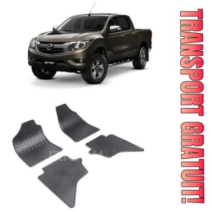 Mazda Bt-50, Pick-Up, fabricat din 2007 - Prezent, set covorase auto dedicate, din cauciuc 100% Premium