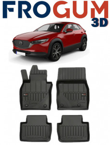 Mazda CX-30, Suv, Din 08.2019 - Prezent , Set Covorase Auto Tip Tavita Premium 3D, din cauciuc accesorii pentru autoturismul tau - masina v169910