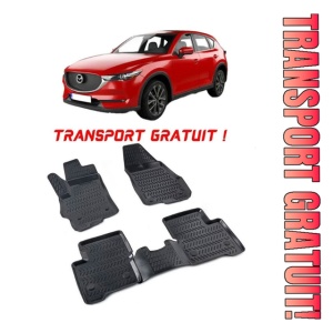 Mazda CX-5 II 2017-2025 Set 4 covorase auto din cauciuc tip tavita premium line 3D - Transport Gratuit!