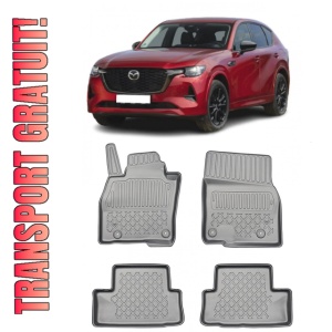 Mazda CX-60 Din 08.2022 - Prezent, Suv , Set Covorase Auto Tip Tavita Premium 3D, din cauciuc