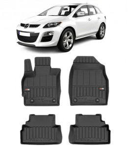 Mazda CX-7 Din 07.2007 - 08.2012, Suv, Pentru Modelele Cu Tractiune Fata (Nu Pentru 4X4) , Set Covorase Auto Tip Tavita Premium 3D, din cauciuc accesorii pentru autoturismul tau - masina v162209