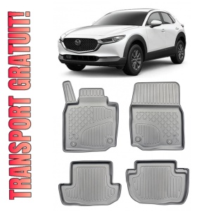 Mazda Mx-30 Electric, Suv, Din 09.2020 - Prezent , Set Covorase Auto Tip Tavita Premium 3D, din cauciuc