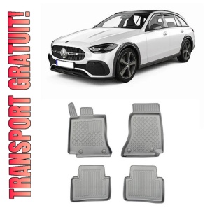 Mercedes C-Class W206 Din 06.2021 - Prezent, Combi , Set Covorase Auto Tip Tavita Premium 3D, din cauciuc