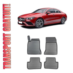 Mercedes Cla I, Coupe, Din 03.2013 - 03.2019 , Set Covorase Auto Tip Tavita Premium 3D, din cauciuc