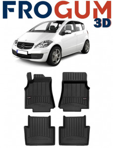 Mercedes Clasa A W169, Hatchback, Din 09.2004 - 08.2012 , Set Covorase Auto Tip Tavita Premium 3D, din cauciuc accesorii pentru autoturismul tau - masina v172264