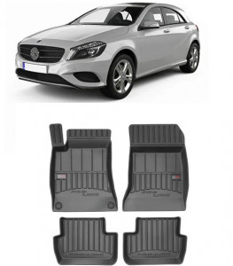 Mercedes Clasa A W176, Hatchback, Din 09.2012 - 04.2018 , Set Covorase Auto Tip Tavita Premium 3D, din cauciuc accesorii pentru autoturismul tau - masina v173799