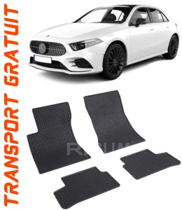 Mercedes Clasa A W177, Hatchback, fabricat din 08.2019 - Prezent, set covorase auto dedicate, din cauciuc 100% Premium accesorii pentru autoturismul tau - masina v160867