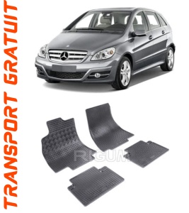Mercedes Clasa B W245, Hatchback, fabricat din 06.2005 - 2011, set covorase auto dedicate, din cauciuc 100% Premium accesorii pentru autoturismul tau - masina v157965