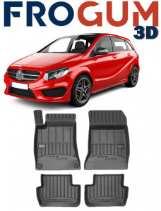 Mercedes Clasa B W246, Hatchback, Din 10.2011 - 12.2018 , Set Covorase Auto Tip Tavita Premium 3D, din cauciuc accesorii pentru autoturismul tau - masina v172235
