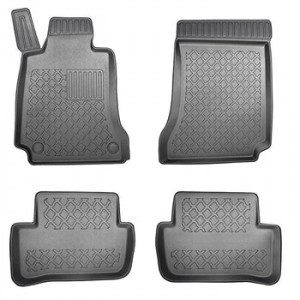 Mercedes Clasa C W204 Din 2007 - 2014 , Set Covorase Auto Tip Tavita Premium 3D, din cauciuc accesorii pentru autoturismul tau - masina v169580