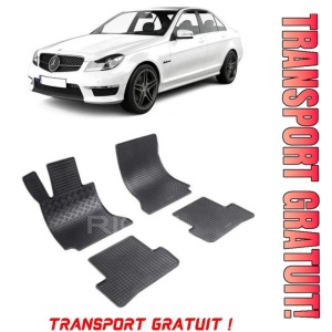 Mercedes Clasa C W204, Sedan, fabricat din 04.2007 - 02.2014, set covorase auto dedicate, din cauciuc 100% Premium - Transport Gratuit