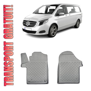 Mercedes Clasa V W447, Van, Din 06.2014 - Prezent , Set Covorase Auto Tip Tavita Premium 3D, din cauciuc