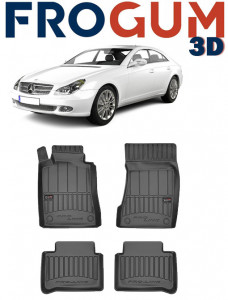 Mercedes Cls W219, Coupe, Din 06.2004 - 10.2010 , Set Covorase Auto Tip Tavita Premium 3D, din cauciuc accesorii pentru autoturismul tau - masina v172835