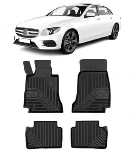 Mercedes E-Class W213 Din 04.2016 - Prezent, Sedan , Set Covorase Auto Tip Tavita Premium 3D, din cauciuc accesorii pentru autoturismul tau - masina v165300