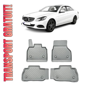 Mercedes E-Class W213 Din 04.2017 - Prezent, Coupe , Set Covorase Auto Tip Tavita Premium 3D, din cauciuc
