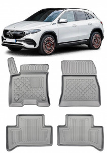 Mercedes Eqa Din 03.2021 - Prezent, Suv , Set Covorase Auto Tip Tavita Premium 3D, din cauciuc accesorii pentru autoturismul tau - masina v162202