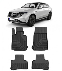 Mercedes Eqc Din 05.2019 - Prezent, Suv , Set Covorase Auto Tip Tavita Premium 3D, din cauciuc accesorii pentru autoturismul tau - masina v163850