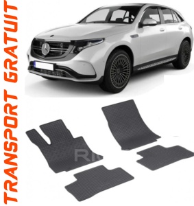 Mercedes Eqc fabricat din 05.2019 - Prezent, Suv, set covorase auto dedicate, din cauciuc 100% Premium accesorii pentru autoturismul tau - masina v150161