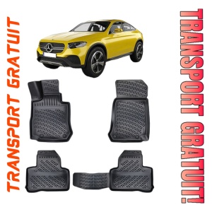 Mercedes GLC Coupe C253 2015-2022 Set 4 covorase auto din cauciuc tip tavita premium line 3D