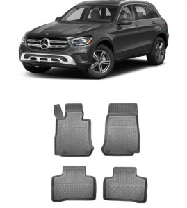 Mercedes Glc Coupe, Coupe, Din 09.2016 - Prezent, C253 , Set Covorase Auto Tip Tavita Premium 3D, din cauciuc accesorii pentru autoturismul tau - masina v174020