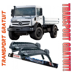 Mercedes Unimog Set 2 stergatoare parbriz Bosch Aerotwin 600/475mm compatibile cu Mercedes-Benz UNIMOG (2006) (60 cm / 60 cm)