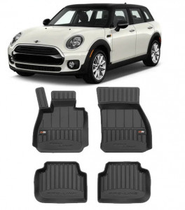 Mini Clubman II, Combi, Din 10.2015 - Prezent , Set Covorase Auto Tip Tavita Premium 3D, din cauciuc accesorii pentru autoturismul tau - masina v171661