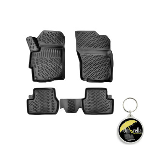 Mitsubishi Lancer 2007-2017 Set 4 covorase auto din cauciuc tip tavita premium line 3D accesorii pentru autoturismul tau - masina v242357