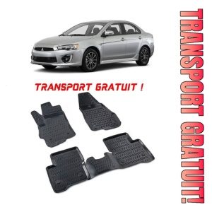 Mitsubishi Lancer 2007-2017 Set 4 covorase auto din cauciuc tip tavita premium line 3D - Transport Gratuit!