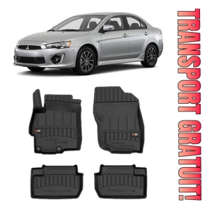 Mitsubishi Lancer IX, Sedan, Din 10.2007 - 08.2017 , Set Covorase Auto Tip Tavita Premium 3D, din cauciuc