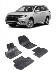 Mitsubishi Outlander II, Suv, fabricat din 03.2007 - 08.2012, set covorase auto dedicate, din cauciuc 100% Premium accesorii pentru autoturismul tau - masina v158593