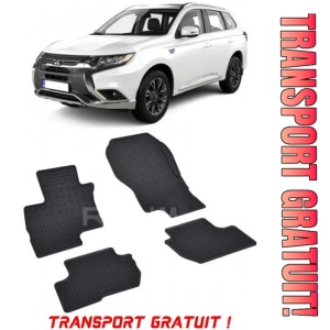 Mitsubishi Outlander III, Suv, fabricat din 09.2012 - Prezent, set covorase auto dedicate, din cauciuc 100% Premium - Transport Gratuit