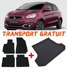 Mitsubishi Space Set Covorase + tavita portbagaj auto Mitsubishi Space Star Facelift II fabricatie 12.2019 - prezent, caroserie hatchback accesorii pentru autoturismul tau - masina v200