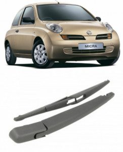 Nissan Micra III Brat stergator pentru luneta spate cu lamela 305 mm, compatibil cu Nissan Micra III Hatchback fabricat intre 2003-2010, calitate extra accesorii pentru autoturismul tau - masina v92536