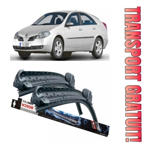 Nissan Primera Set 2 stergatoare parbriz Bosch Bosch Aerotwin compatibile cu Nissan Primera 2002-2007 (65 cm / 45 cm)
