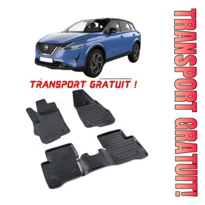 Nissan Qashqai I (J10) 2006-2013 Set 4 covorase auto din cauciuc tip tavita premium line 3D - Transport Gratuit!