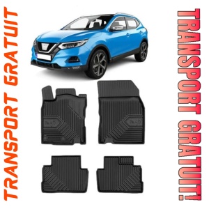 Nissan Qashqai II Din 02.2014 - 05.2021, Suv , Set Covorase Auto Tip Tavita Premium 3D, din cauciuc