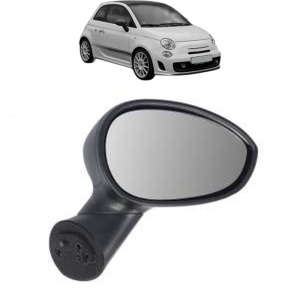 Oglinda Dreapta ABARTH 500C / 595C / 695C din 2008 - 2016, Auto, Reglaj manual, Completa - Img 2
