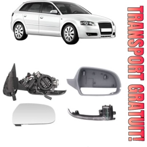 Oglinda Dreapta AUDI A3 Sportback (8PA) din 2004 - 2013, Auto, Reglaj electric, Completa