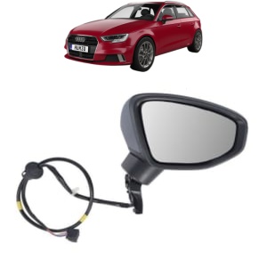 Oglinda Dreapta AUDI A3 Sportback (8YA, 8YF) din 2019 - 2024, Auto, Reglaj electric, Completa - Img 2