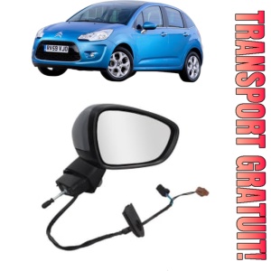 Oglinda Dreapta CITROEN C3 II Hatchback Van (SC_) din 2010 - 2016, Auto, Reglaj electric, Completa