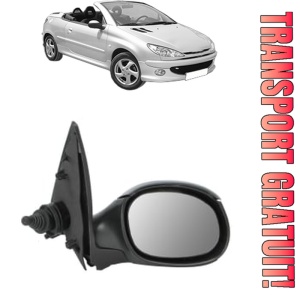 Oglinda Dreapta PEUGEOT 206 CC (2D) din 2000 - 2007, Auto, Reglaj mecanic, Completa
