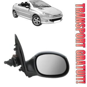 Oglinda Dreapta PEUGEOT 206 CC (2D) din 2000 - 2007, Auto, Reglaj mecanic, Completa