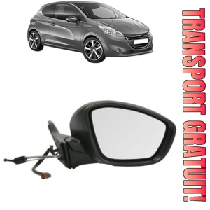 Oglinda Dreapta PEUGEOT 208 I (CA_, CC_) din 2012 - 2019, Auto, Reglaj mecanic, Completa