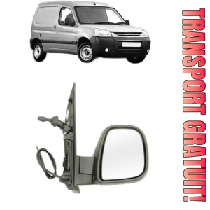 Oglinda Dreapta PEUGEOT PARTNER Box Body/MPV din 2008 - 2016, Auto, Reglaj mecanic, Completa