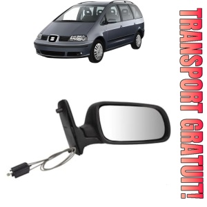 Oglinda Dreapta SEAT ALHAMBRA (7V8, 7V9) din 1996 - 2010, Auto, Reglaj mecanic, Completa