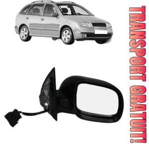 Oglinda Dreapta SKODA FABIA I Combi (6Y5) din 2000 - 2007, Auto, Reglaj electric, Completa