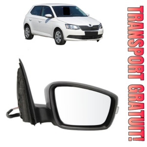 Oglinda Dreapta SKODA FABIA III Praktik (NJ5) din 2014 - 2022, Auto, Reglaj electric, Completa