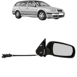 Oglinda Dreapta SKODA OCTAVIA I Combi (1U5) din 1998 - 2010, Auto, Reglaj mecanic, Completa - Img 2