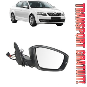 Oglinda Dreapta SKODA OCTAVIA III (5E3, NL3, NR3) din 2012 - 2020, Auto, Reglaj electric, Completa